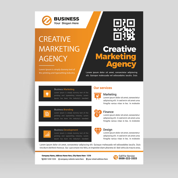 Yellow Business Flyer Template Ready To Print - Freepng