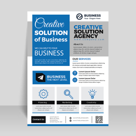 Elegant informational flyer design