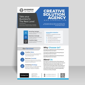 Modern corporate flyer template