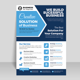 Free abtstract business flyer template