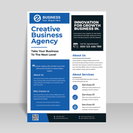 Corporate business flyer template