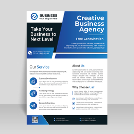 Abstract business flyer template
