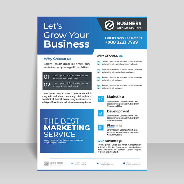 Simple business free flyer - freepng