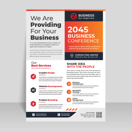 Premium vector business flyer for free