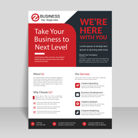 Professional premium flyer template design