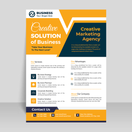 Colorful modern business template concept