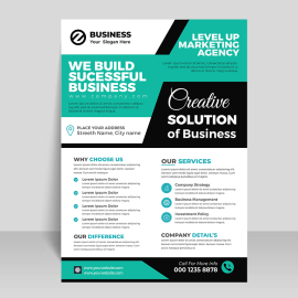 ready to print digital flyer for business