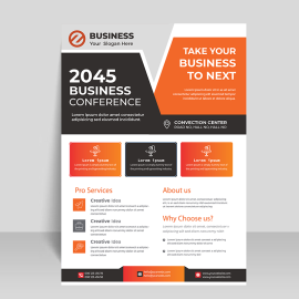Corporate business flyer for business marketing