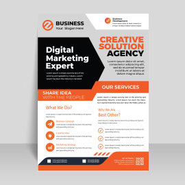 Grey orange professional template