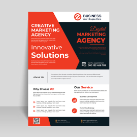 Free vector business flyer template