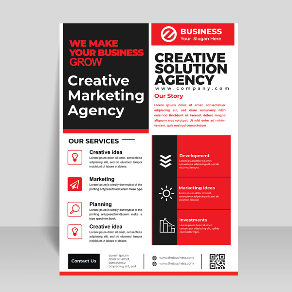 Business flyer template Black corporate - freepng