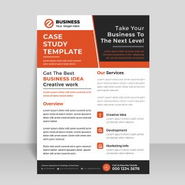 Creative red black abstract design template