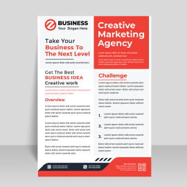 Informative flyer template for free