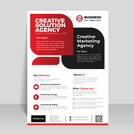 Abstract style flyer template