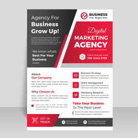 Simple abstract flyer template