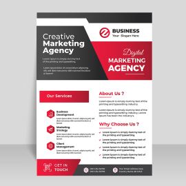 Gradient business flyer template