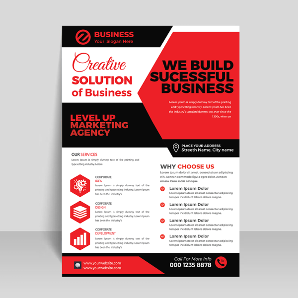 Business abstract poster design - freepng