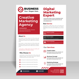 Abstract business flyer design