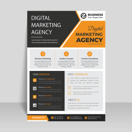 Premium flat flyer for free