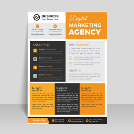 Info flyer template for free