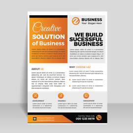 Free vector flyer template for business