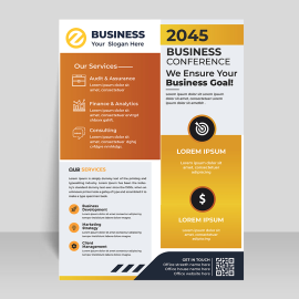 Business conference premium flyer template