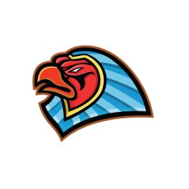 Egyptian style eagle head png, Egyptian style eagle head vector