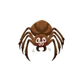 Spider png, Brown spider vector design