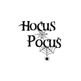 Hocus Pocus Spider web black vector