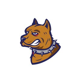 Angry dog mascot vector illustration free image