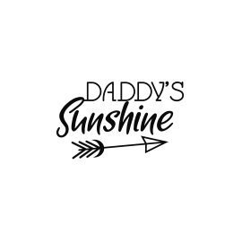 Baby t-shirt design daddy's sunshine vector png