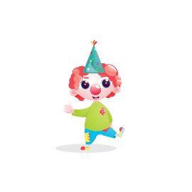 Birthday joker illustration vector