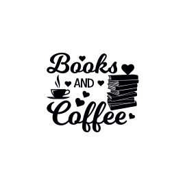 Books and coffee vector slogan positive quotes