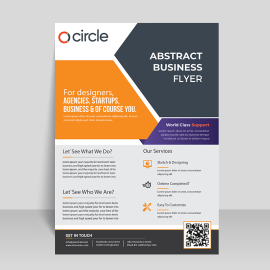 vertical flyer concept for business startups