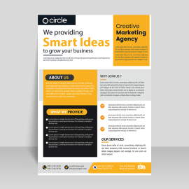 Mustard  color clean professional look