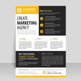 Professional vector flyer design