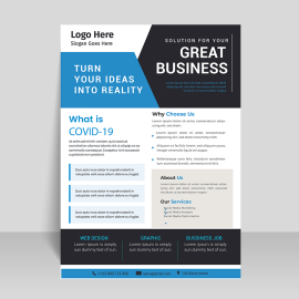Corporate business flyer template