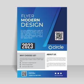 QR code flyer design template for free