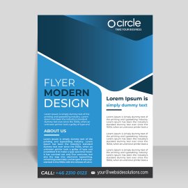 Digital marketing services A4 flyer template