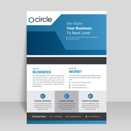 Corporate style concept business flyer poster