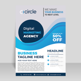 Vector sale ad flyer banner template design for free