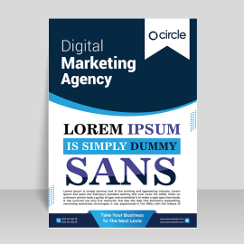 Simple abstract poster flyer leaflet vector