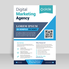 Business-flyer-template-blue-color