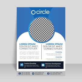 Flyer template with image