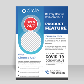 Product flyer design template