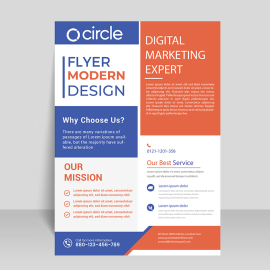 Creative corporate flyer template for free