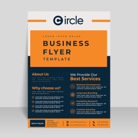 Simple and clean business flyer leaflet design
