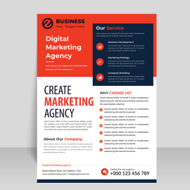 Free vector flyer template vector