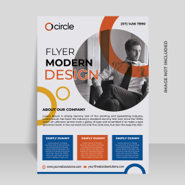 Abstract circle image vector for free