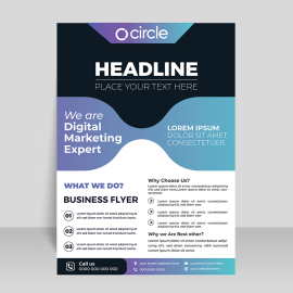 Free vector high end flyer design